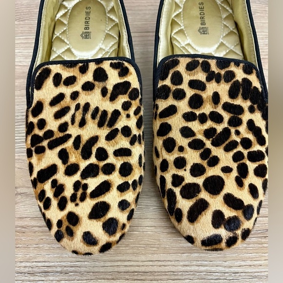 NWOB Birdies The Starling Cheetah Calf Hair Classic Loafers Size 5 - Picture 4 of 8
